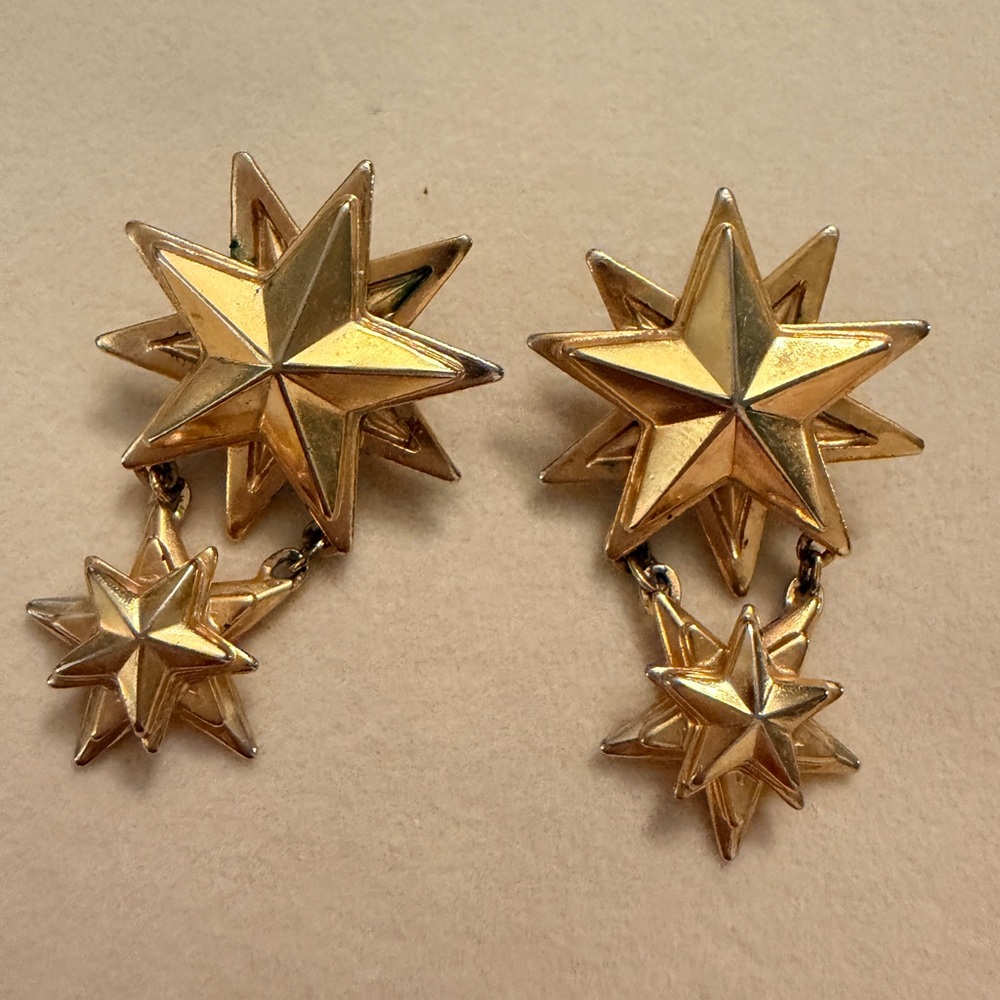 Alden Gold Star Dangle Earrings